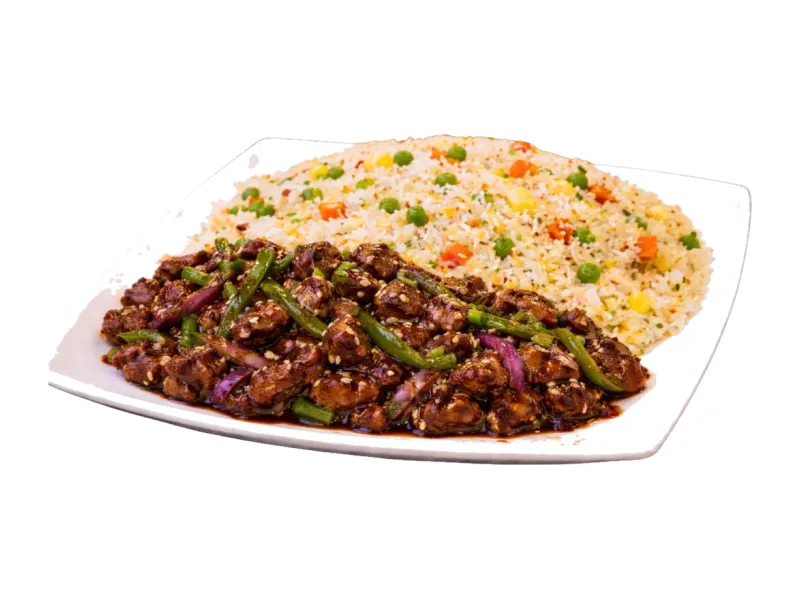 Chicken Chilli Dry with Rice