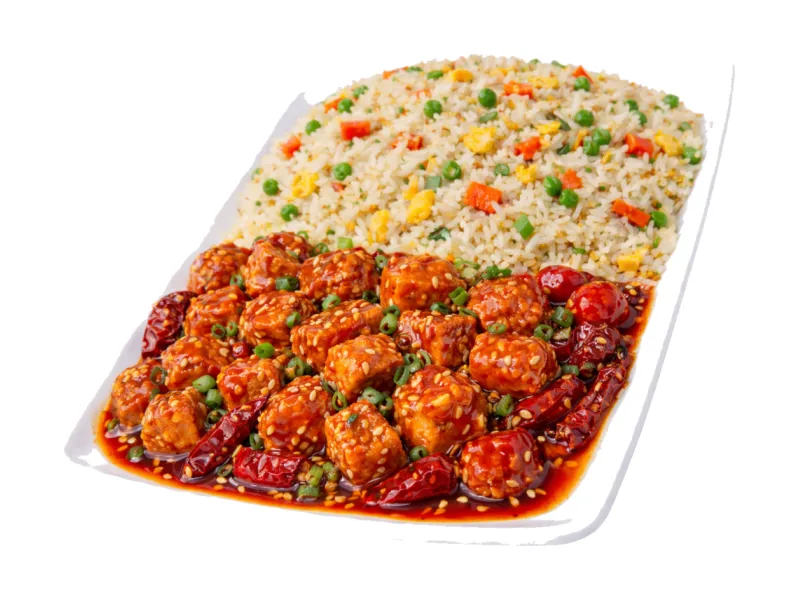 Chicken Chilli Gravy with Rice