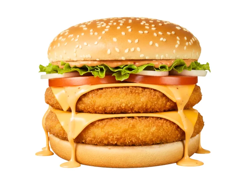Chicken Patty Burger (Double Decker)
